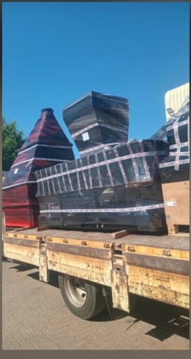Furniture loaded for transport